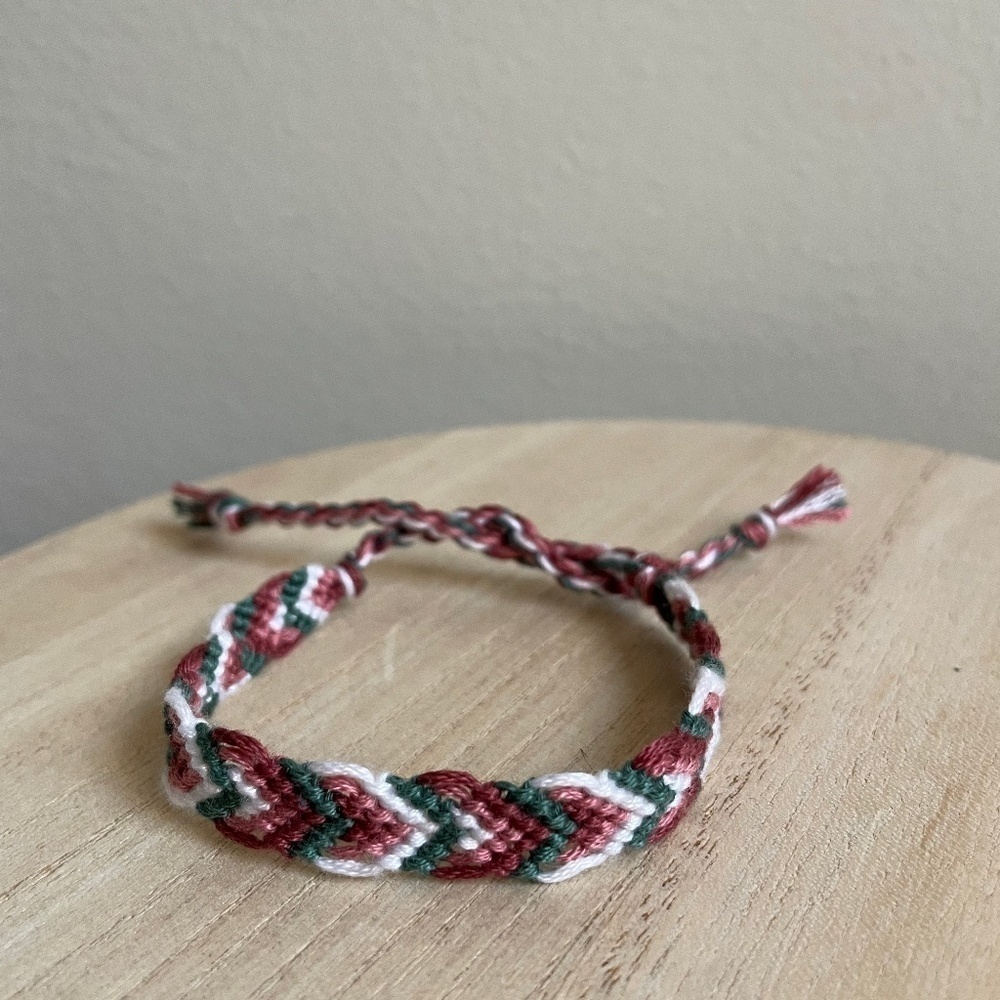 Maroon Forest Woven Bracelet